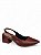 Scarpin Slingback Café Liso - Imagem 4