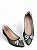 Sapatilha Bico Fino Glamour Verde Laço Strass - Imagem 4