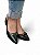 Scarpin Slingback Preto Fivela Salto Grosso - Imagem 4