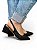 Scarpin Slingback Preto Liso - Imagem 1