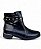 Bota Cano Curto Luxo Rebite Preto - Imagem 2