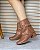 Bota Capa Salto Bloco Livia Caramelo - Imagem 1