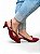 Scarpin Slingback Salto Fino Vermelho - Imagem 2