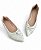 Sapatilha Bico Fino Cruzada Off-White - Imagem 4