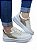 Tênis PLATAFORMA off White Detalhe Ouro Light - Imagem 2