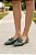 Slipper Bico Fino Verde Fivela - Imagem 4
