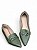 Slipper Bico Fino Verde Fivela - Imagem 4