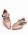 Sapatilha Bico Fino Fivela Oval Arez Nude - Imagem 4