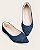 Sapatilha Bico Fino Tiras Jeans - Imagem 2