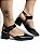 Scarpin Fivela Salto Bloco Preto - Imagem 1