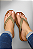 Chinelo Flat Strass Caramelo - Imagem 1