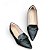 Slipper Bico Fino Preto Fivela - Imagem 3
