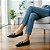 Slipper Bico Fino Preto Fivela - Imagem 1