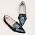 Slipper Bico Fino Preto Fivela - Imagem 2
