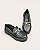 Mocassim Tratorado Preto Fivela Dourada - Imagem 3