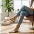 Sapatilha Slingback Texturizada Dourada - Imagem 1