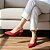 Sapato Scarpin Slingback Salto Taça Liso Vermelho - Imagem 1