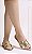 Chinelo Rasteira Bico Folha Spike Dourado - Imagem 1