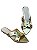 Chinelo Rasteira Bico Folha Spike Dourado - Imagem 2