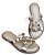 Chinelo Rasteira Infinite Dourada - Imagem 1