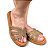 Chinelo FLAT Dubai Pedraria Caramelo - Imagem 1