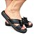 Chinelo Flat Laço Comfy Preto - Imagem 1
