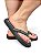 Chinelo Flat Pedraria Preto - Imagem 1