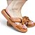 Chinelo Flat Laço Comfy Caramelo - Imagem 1