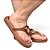 Chinelo Flat Copacabana Marrom - Imagem 1