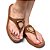 Chinelo Flat Copacabana Marrom - Imagem 2