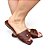 Chinelo Rasteira Fivela Capri Café - Imagem 1
