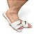 Chinelo Rasteira Fivela Capri Off-White - Imagem 1