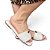 Chinelo Rasteira Palha Prado Off White - Imagem 1