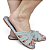 Chinelo RASTEIRA Dubai Pedraria Prata - Imagem 1