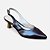 Scarpin Slingback Salto Taça Cromado Liso Café - Imagem 2