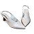 Scarpin Slingback Salto Taça Cromado Liso Vermelho - Imagem 1
