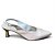 Scarpin Slingback Salto Taça Cromado Liso Vermelho - Imagem 2