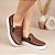 Tênis Slip On Bordado Rebite Café - Imagem 2