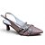 Scarpin Slingback Salto Taça Fivela Tripla Tricê Caramelo - Imagem 3