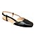 Sapatilha Slingback Bico Quadrado Preta - Imagem 2