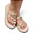 Sandália Flat Luxo Pedraria Off White - Imagem 1