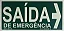 Placa Saída S14D com Seta à direita 30cm x 15cm - Imagem 1