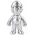 Boneco Mario Bros Prata Nintendo 12 Cm - Imagem 1
