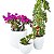 Kit 3 Vaso Decoração Planta Polietileno Variados Jardim CD50 - Imagem 5