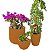 Kit 3 Vaso Decoração Planta Polietileno Variados Jardim CD50 - Imagem 7