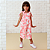 Macacão Infantil Feminino Rosa com Estampa de Corações – Moda Confortável e Estilosa para Meninas - Imagem 2