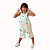 Macacão Infantil Feminino Xadrez com Estampa Floral – Look Estiloso e Fresquinho para Meninas - Imagem 4