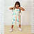 Macacão Infantil Feminino Xadrez com Estampa Floral – Look Estiloso e Fresquinho para Meninas - Imagem 1