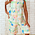 Macacão Infantil Feminino Xadrez com Estampa Floral – Look Estiloso e Fresquinho para Meninas - Imagem 3