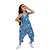 Macacão infantil  feminino azul linda viscose - Imagem 1